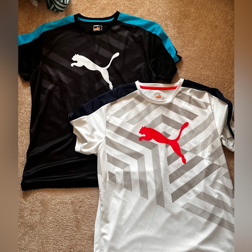 Men’s Large Puma dri-fit shirts, almost brand new, super light and comfy
